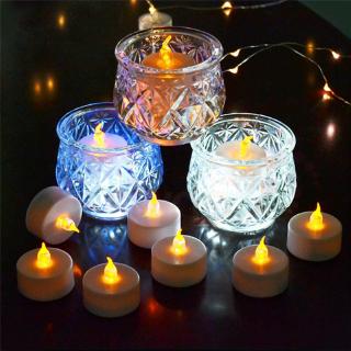 12x Candles Tealight Led Tea Light Flameless Flickering Wedding Battery Includ #6
