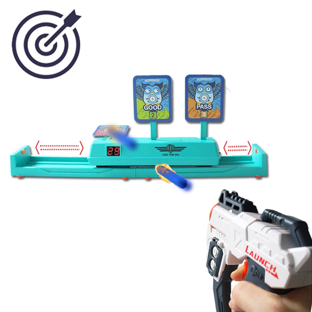 Mobile scoring target EVA soft bullet gun shooting target toy gun