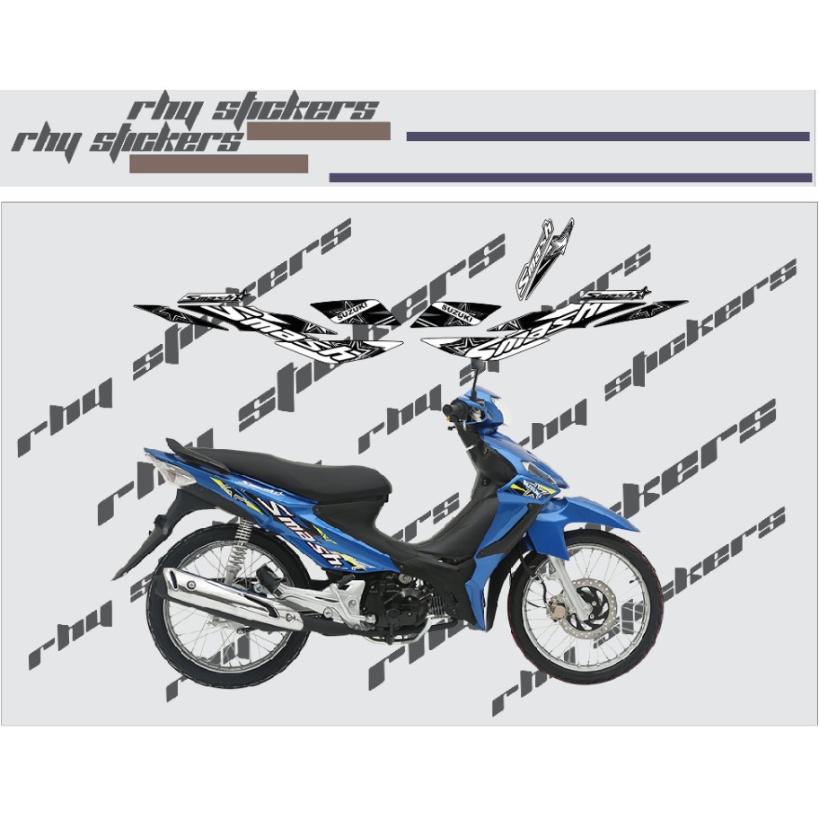 Stock Decals Sticker Motorcycle Decals For Suzuki Smash 115 001