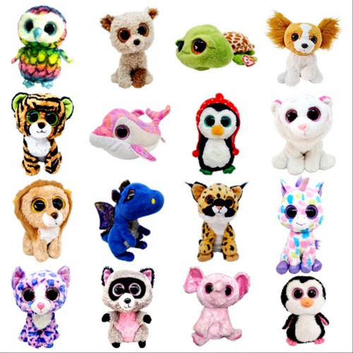 Ty Collection6 Beanie Boos Medium Size 9 Inches Plushies Stuffed Toys 