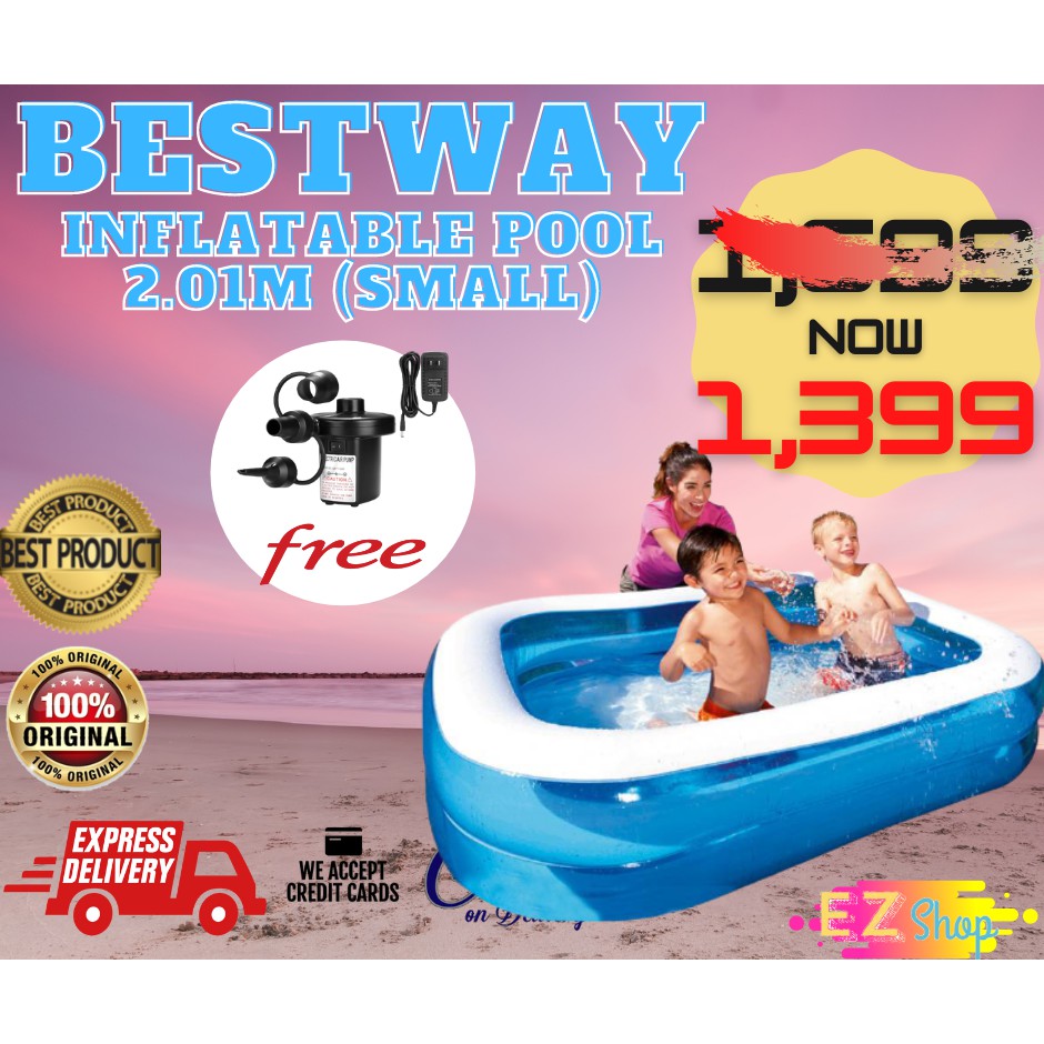 Bestway Inflatable Pool Small 2 01m Shopee Philippines