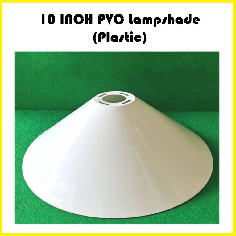 10 Inch Lamp Shade Cover White Tudung Lampu Putih Deco DIY LED Bulb