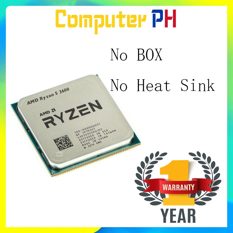 Amd Ryzen 5 3600 Am4 Ddr4 Processor Tray Type Shopee Philippines