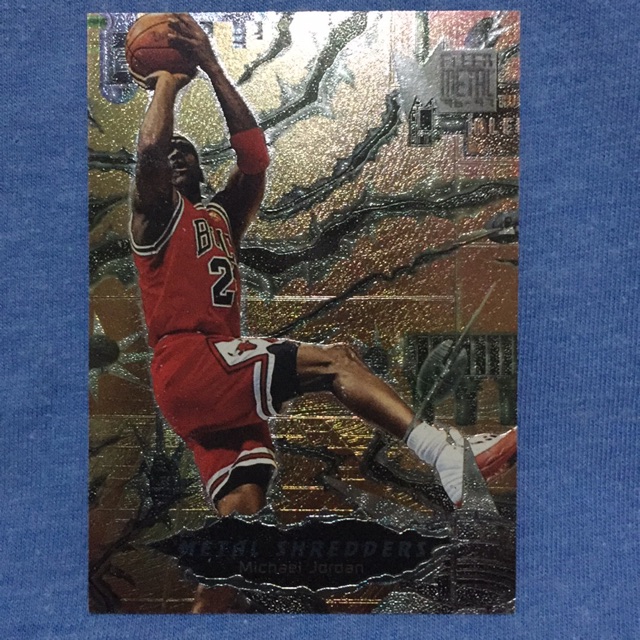 fleer metal shredders michael jordan