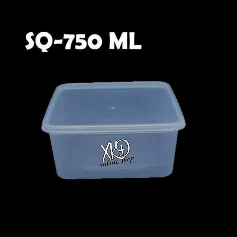 Square 750ML microwavable food container(10pcs) Shopee Philippines