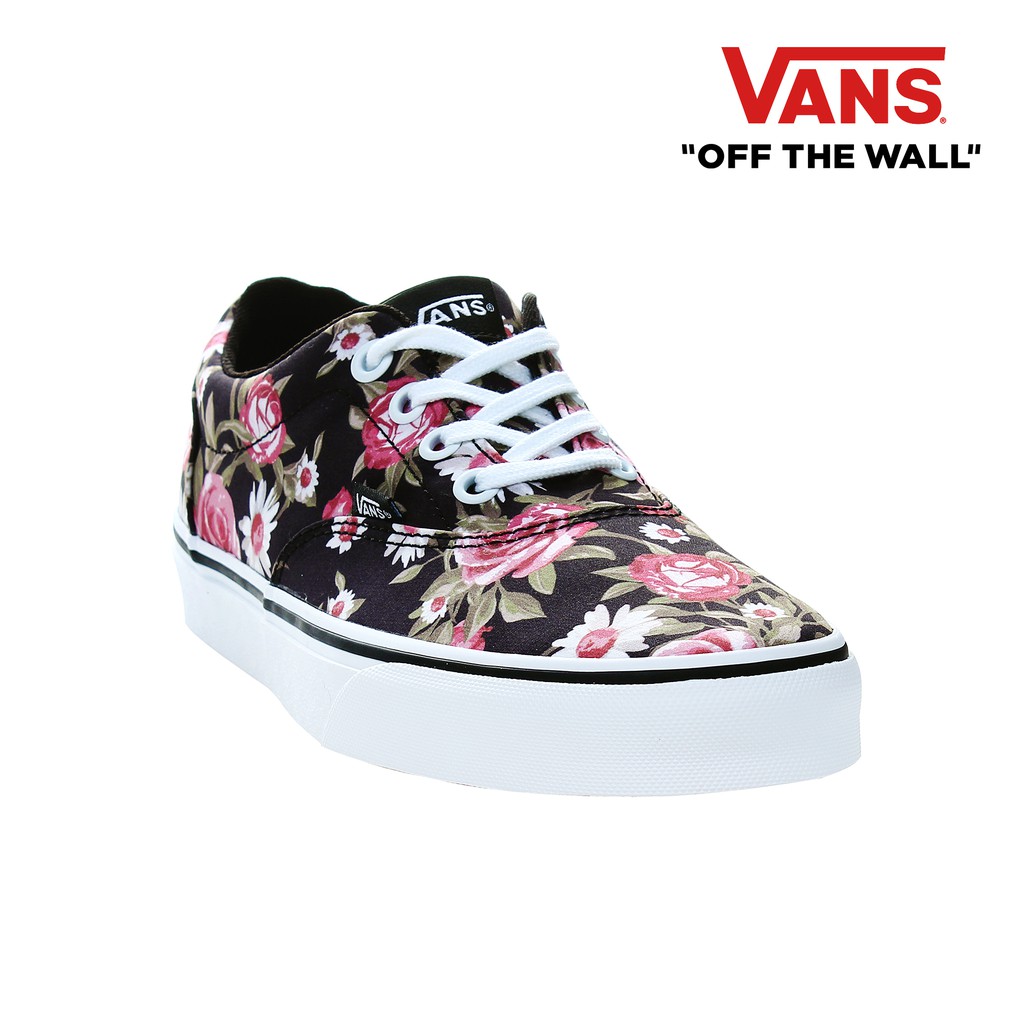 vans with roses on it
