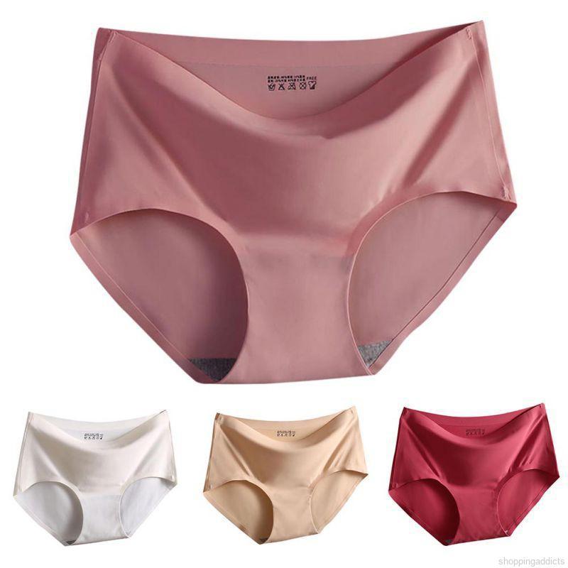 Women's One Piece Seamless Cool Silk PantiesIce Silk Panties Seamless Underwear Shopee Philippines