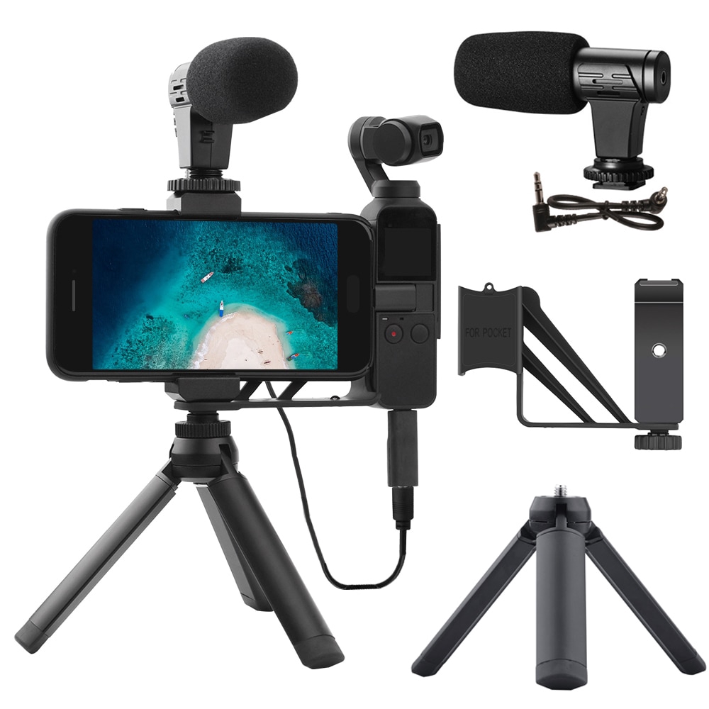 3.5mm Microphone Mic for DJI OSMO Pocket Stabilizer Audio Adapter