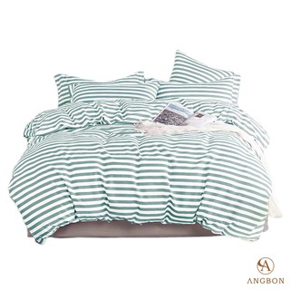 Angbon 3 In 1 Queen Size Bedsheet Set Stripe Design 60