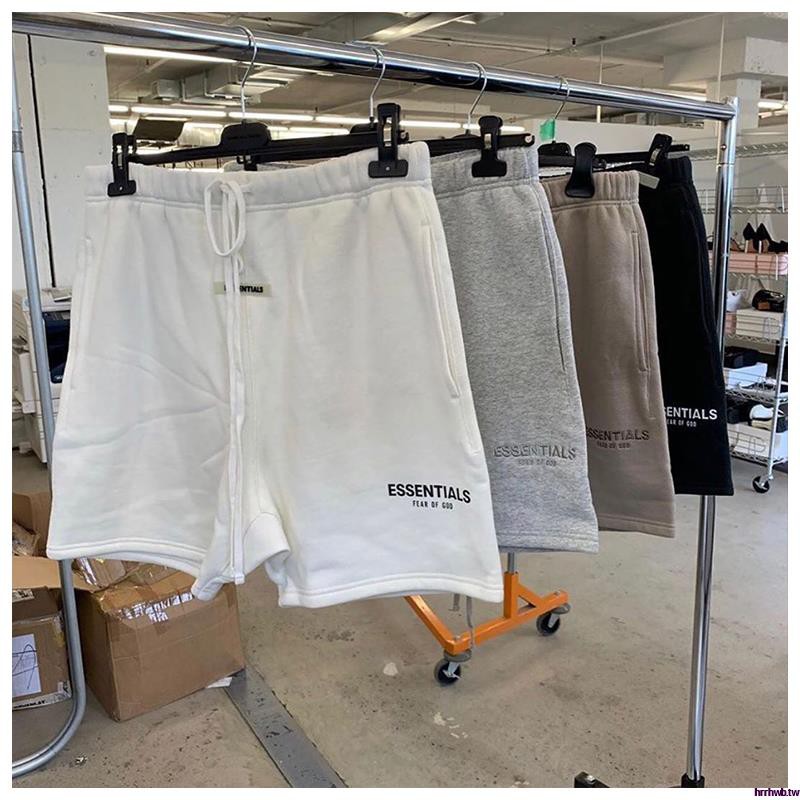 fear of god fog essentials drawstring shorts