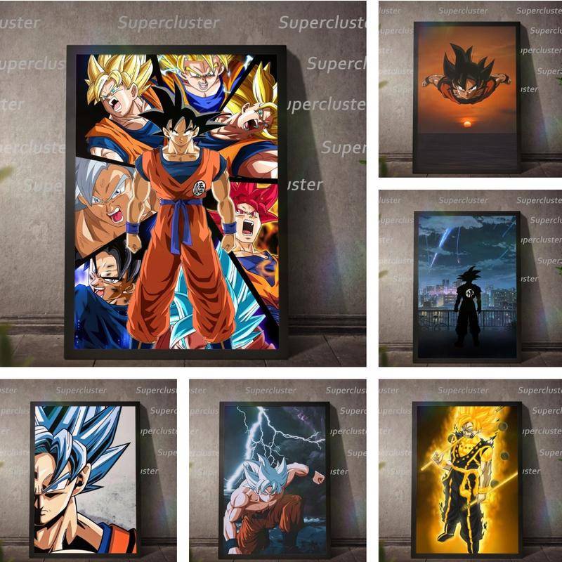 Dragon Ball Canvas classic Goku Painting aesthetic Poster Wall Print  Pictures Home Decoration | Shopee Philippines