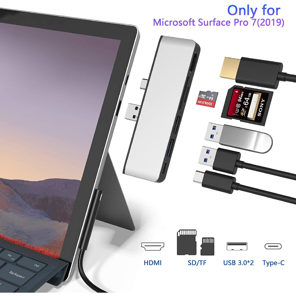 Surface Pro 7 Surface Pro X USB C Hub Microsoft Surface USB C Hub ...