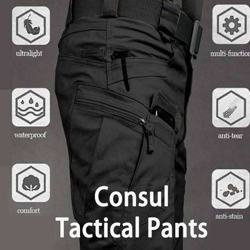 IX7 Tactical Pants Outdoor Men's Pants Multi-pocket Overalls Casua ...