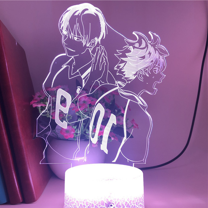 Anime Nachtlicht Haikyuu Kei Tsukishima Nachtlicht Manga 3d Lampe Home Decor 
