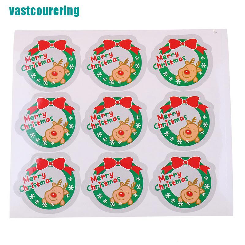 90pcs Merry Christmas Sealing Stickers Diy Gifts Labels Candy Packaging Tags Shopee Philippines