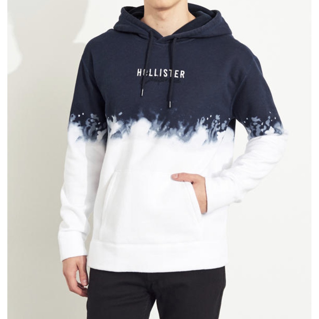 hollister ombre logo hoodie