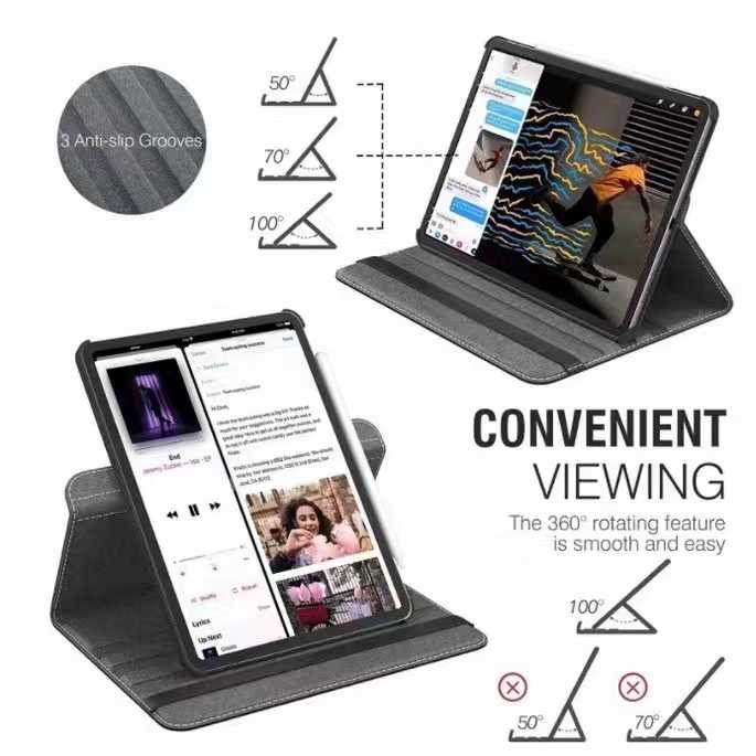 ROTATE LEATHER case samsung tab a galaxy T220 T225 T295 T290 S8 ULTRA