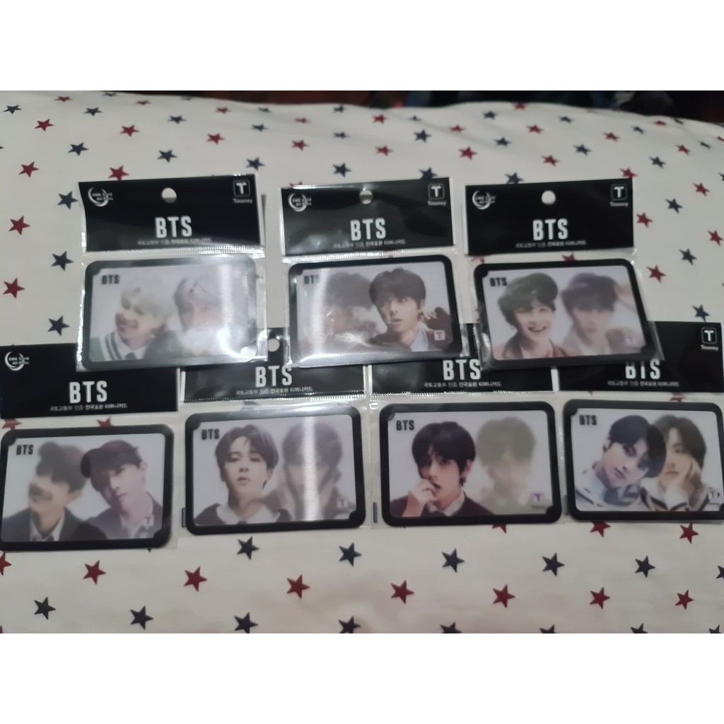 Official Onhand Cod Bts Limited Edition Lenticular Tmoney Card Shopee Philippines