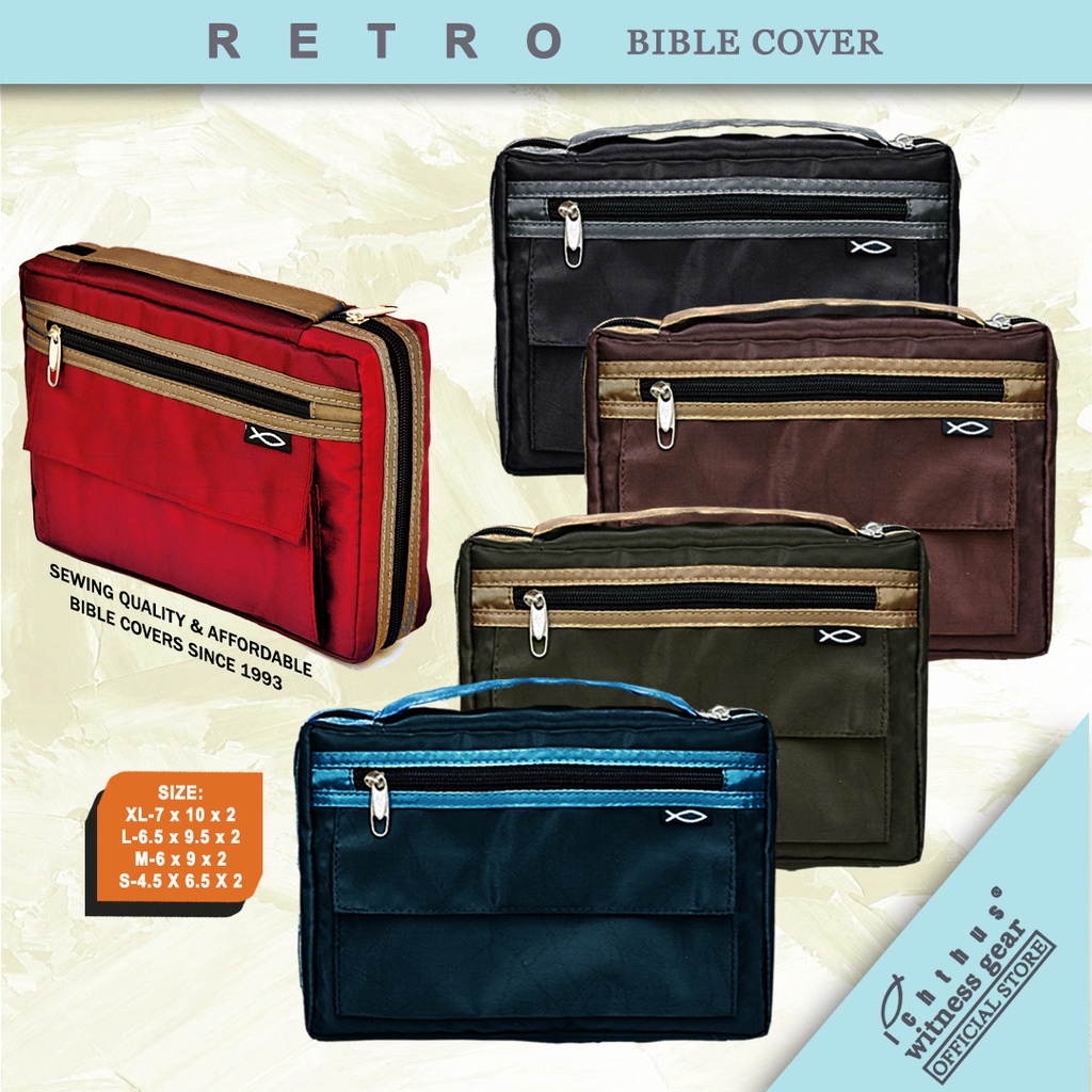 Bible Cover with Zipper Bible Cover Case Bible Book Cover Case Bible Case  RETRO | Shopee Philippines