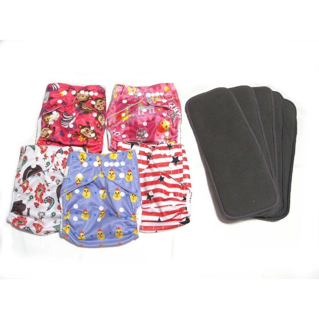 cloth diapers with charcoal inserts