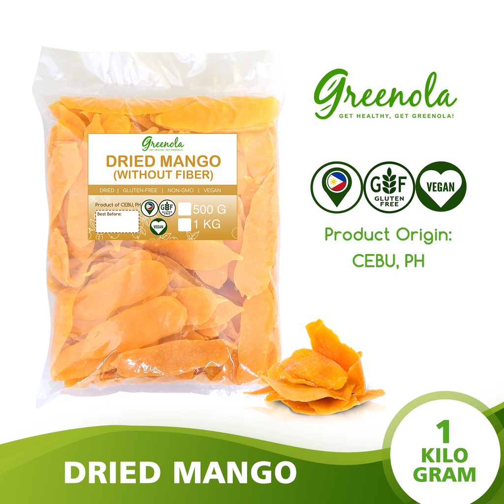 Greenola Dried Mango (Wholesale) 250g 500g 1kg Shopee Philippines