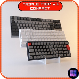 Mechanical Keyboard Stand - Triple Tier v.1 COMPACT by IMU Studio