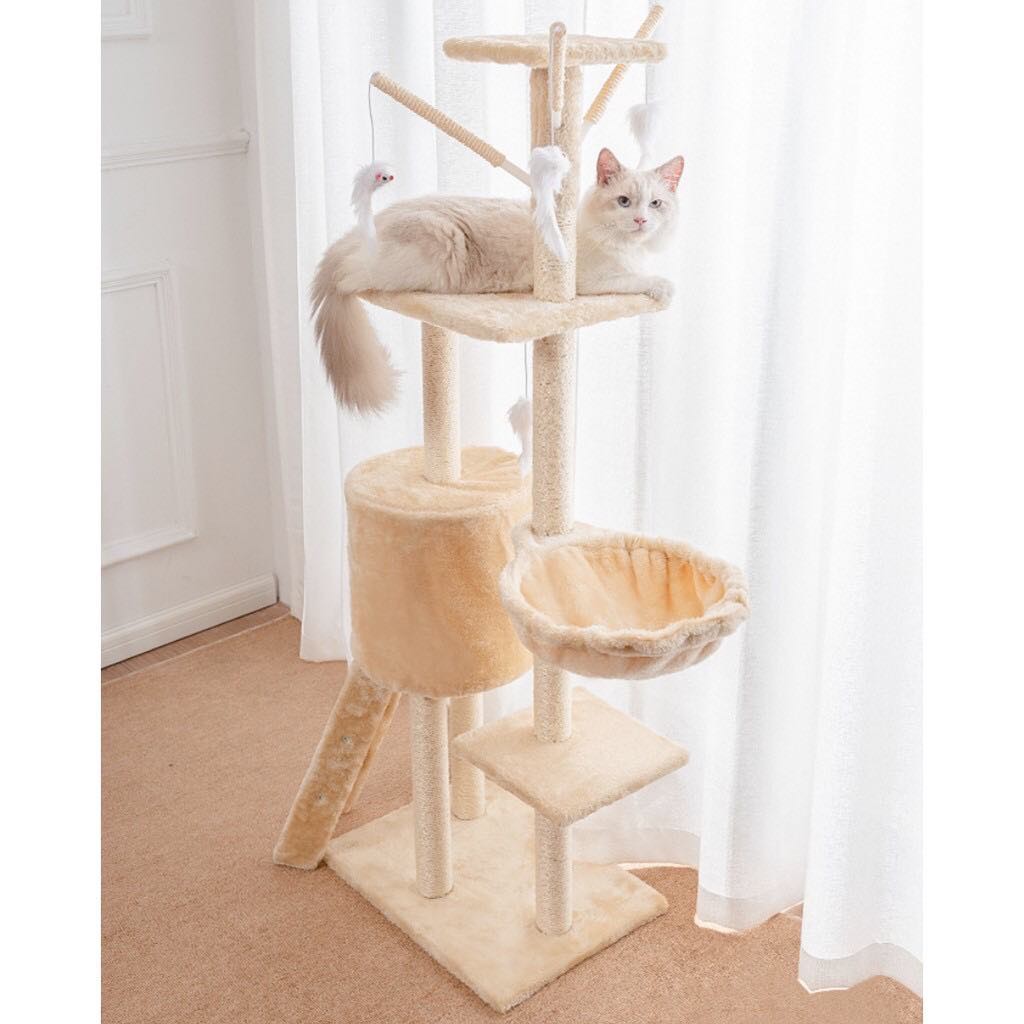 [On Stock]Pet Cat Tree House tower Luxury Nature Sisal Large Cat Climbing Frame Scratcher cat 2COLOR #6