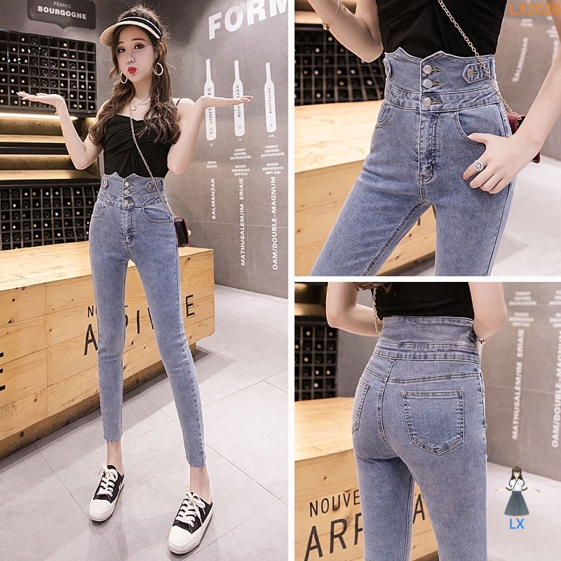 skinny girl high waisted jeans