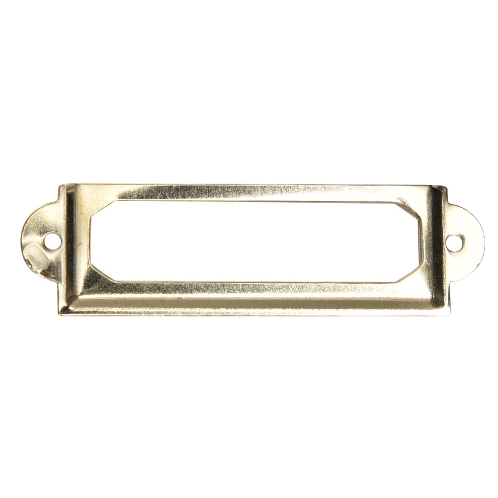 Sh 10pcs Drawer Label Pull Holder Frame Cabinet Antique Brass
