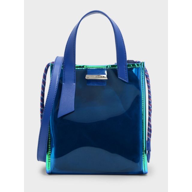 charles keith holographic bag