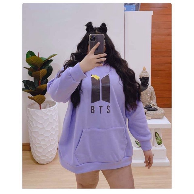 PLUS SIZE BTS Army Oversized Hoodie Jacket Vinyl Print (XL to 4XL