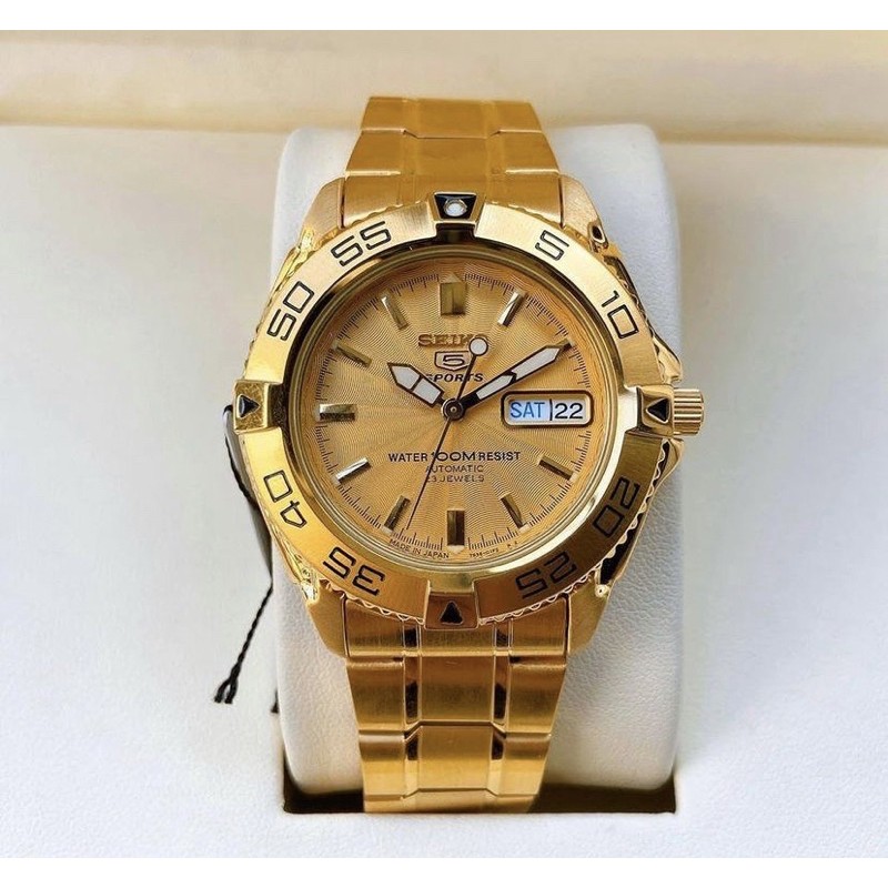 Seiko Sports SNZB26 Gold Tone Automatic Watch SNZB26J1 | Shopee Philippines