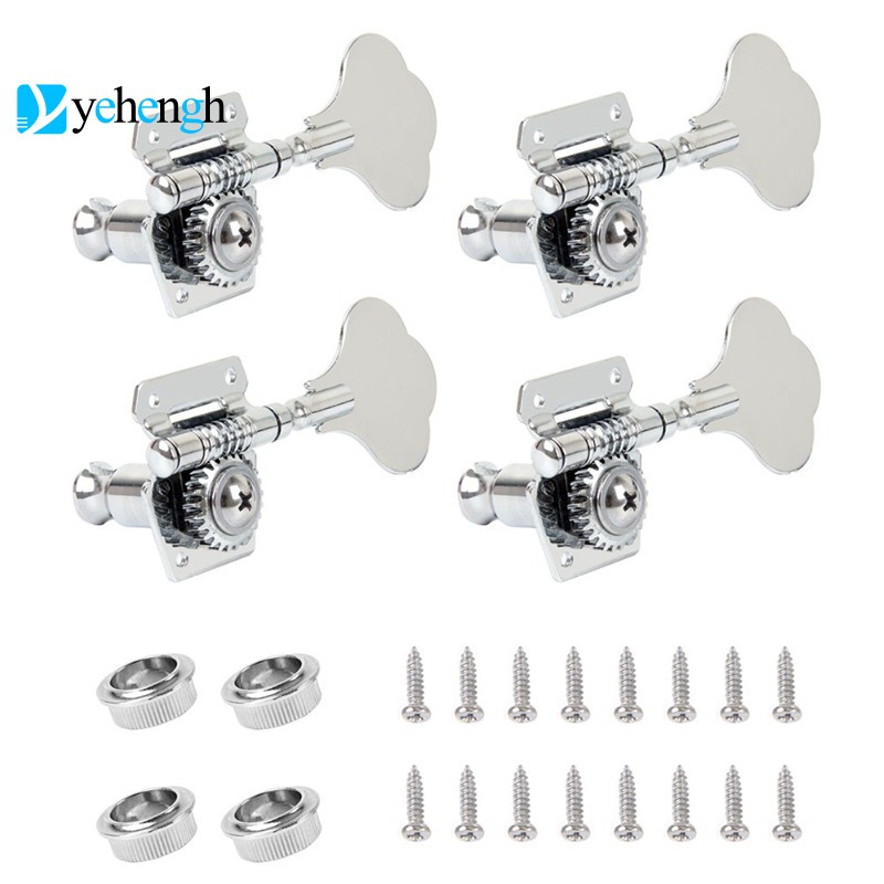 4Pcs Electric Tuner Peg Open Gear Tuning Pegs Machine Heads for Fender