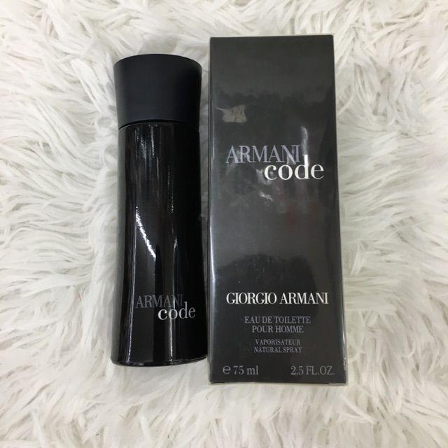 MS Armani Black Code Tester Perfume 