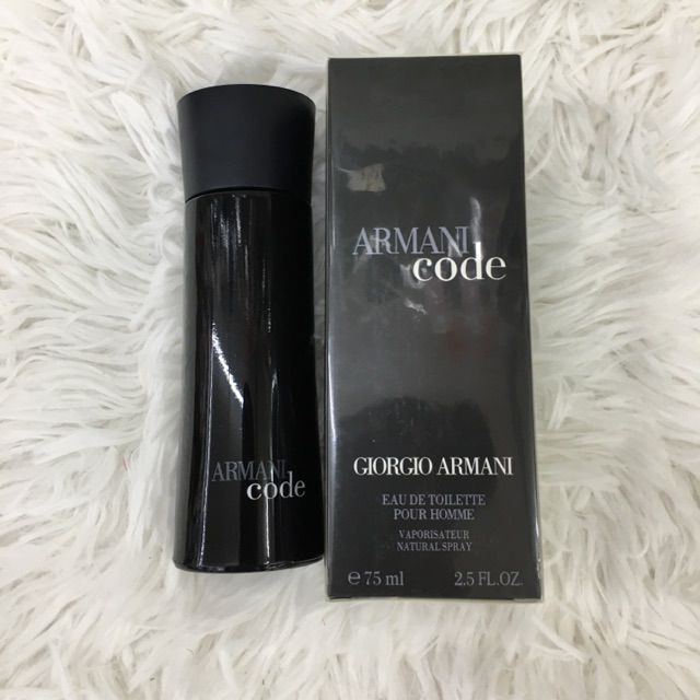 armani black code tester