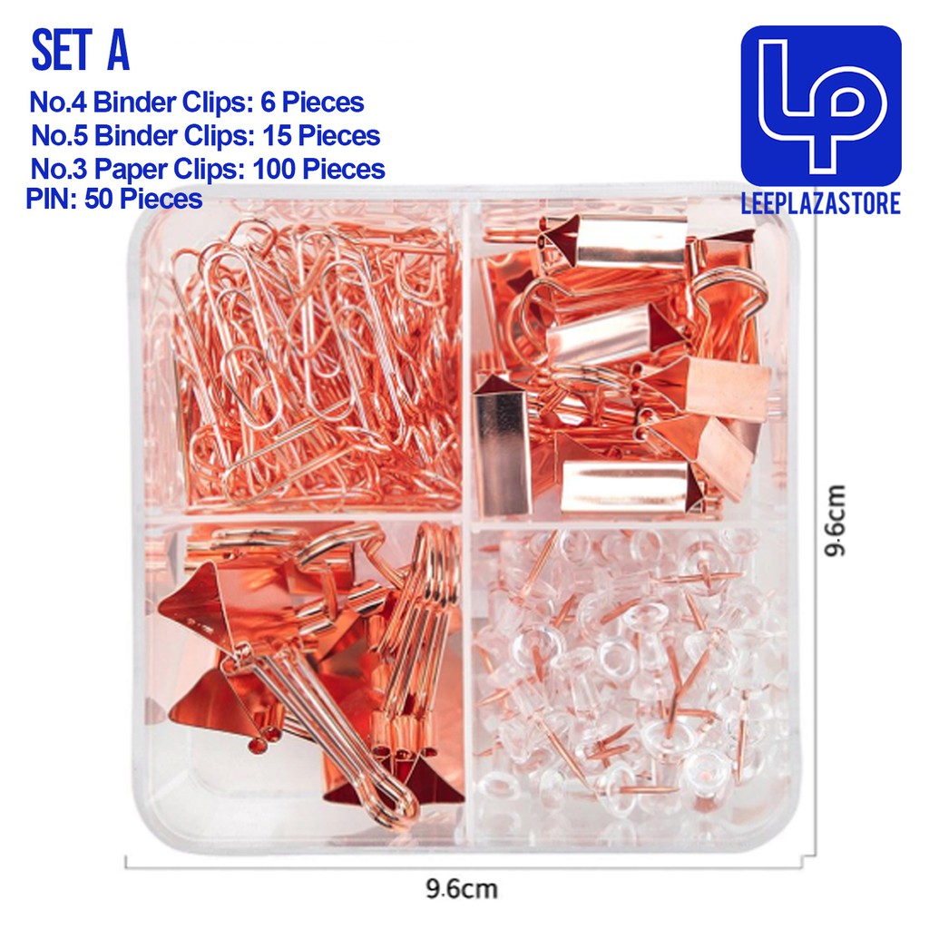 small gold binder clips