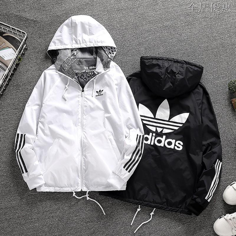 black and white adidas jacket