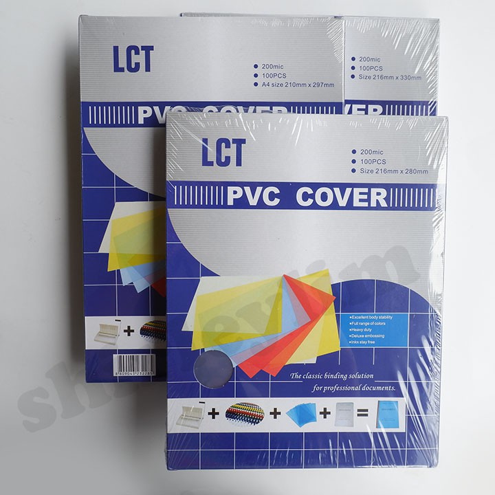 PVC Binding Cover 200 Microns Acetate 100pcs LCT Short A4 Long Clear ...