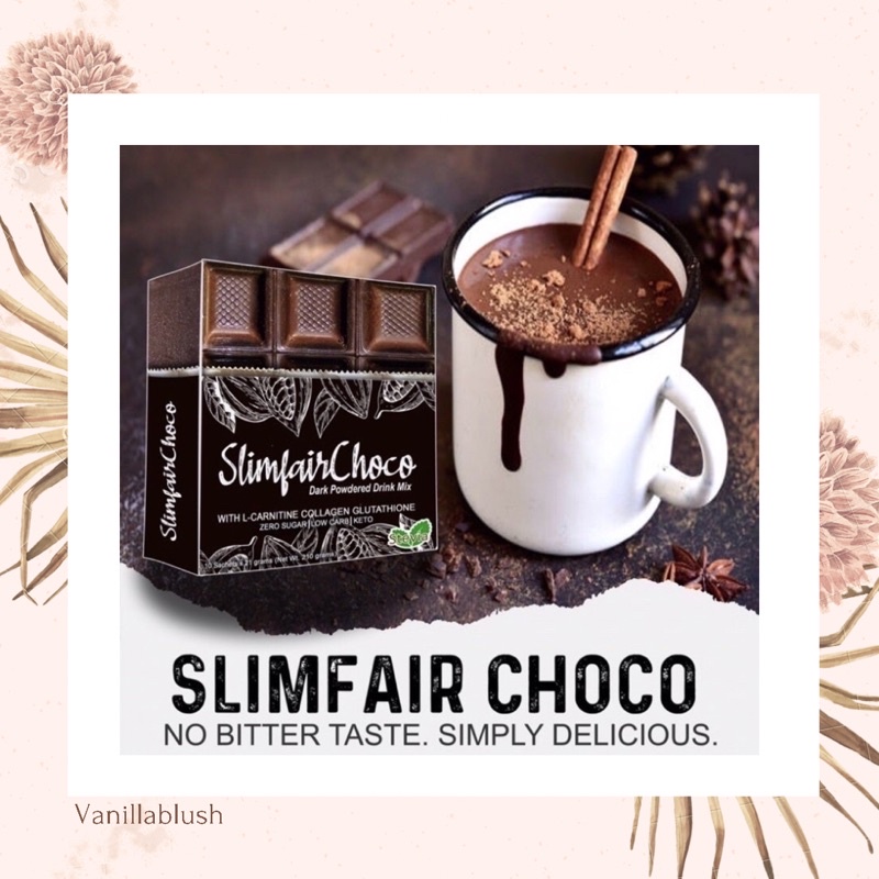 1 Sachet Slimfair Dark Choco Slimming Chocolate Drink Shopee Philippines
