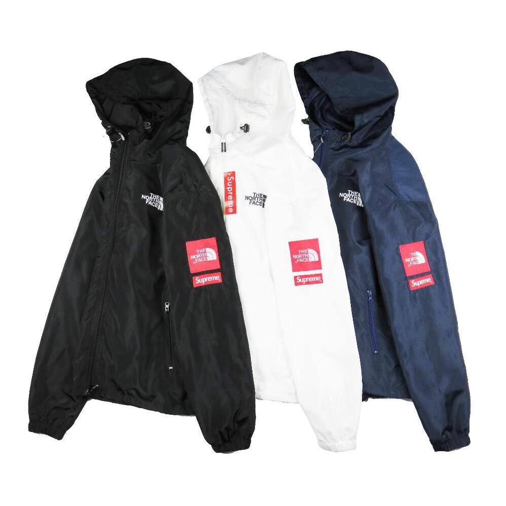 supreme north face white hoodie