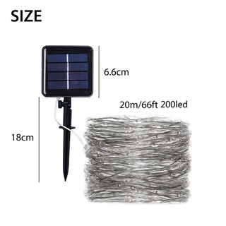 Solar String Lights 7M 12M 22M 200led Lights Outdoor Waterproof Christmas Party Decoration Lights #7