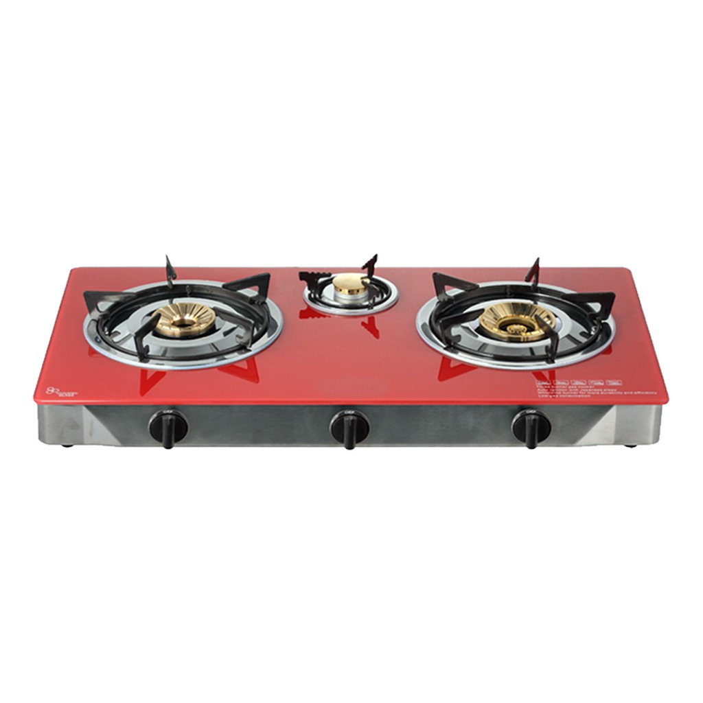 Markes Gas Stove 3 Burners Red MGS GT3PB Shopee Philippines