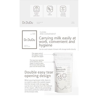 Dr.Dudu 50 Pcs. Transparent Breastmilk Storage Bag 220mL #9