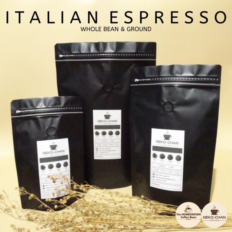Italian Espresso Blend Coffee Nekochan Coffee PH Shopee Philippines