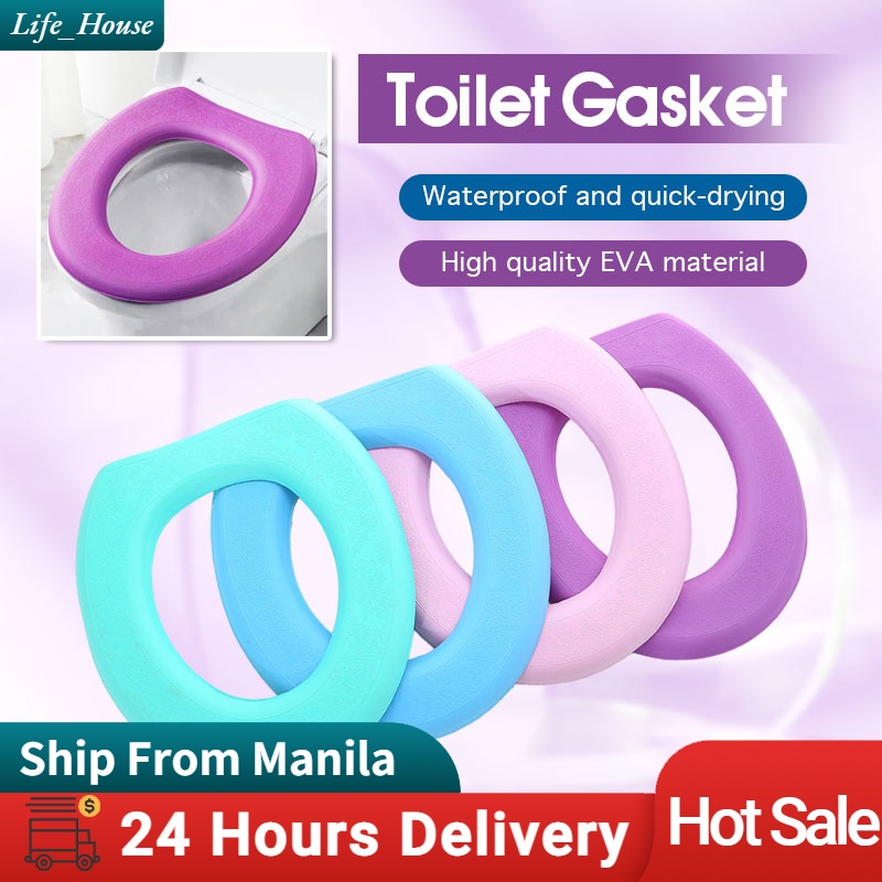 Waterproof EVA Toilet Seat Cover Toilet Bowl Cover Pad Thicker Toilet Seat Lid Covers Shopee