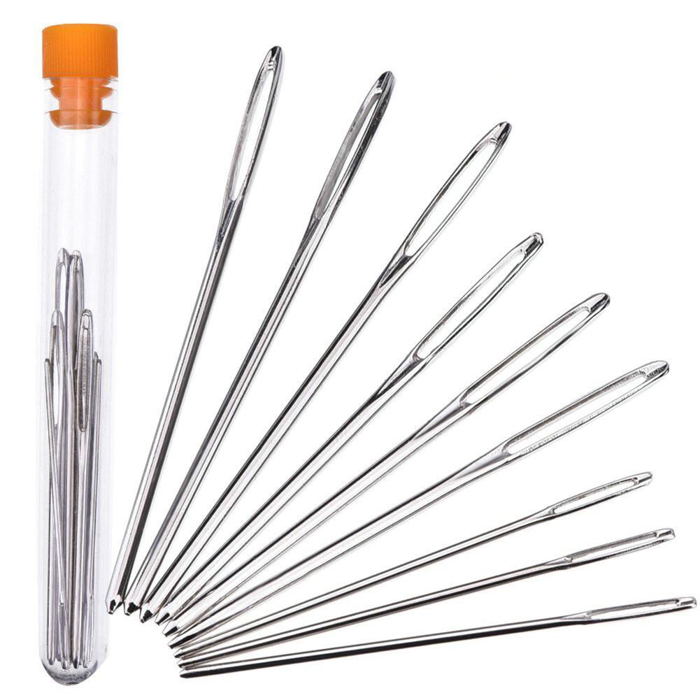 Large-eye Needles Yarn Knitting Cross Stitch Sewing Needles | Shopee ...