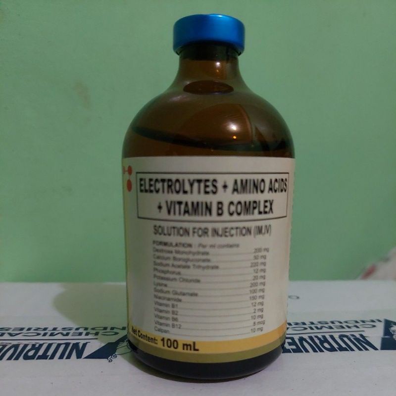 NUTRIVET ELECTROLYTES+AMINO ACIDS + VITAMIN B COMPLEX 100ML Shopee