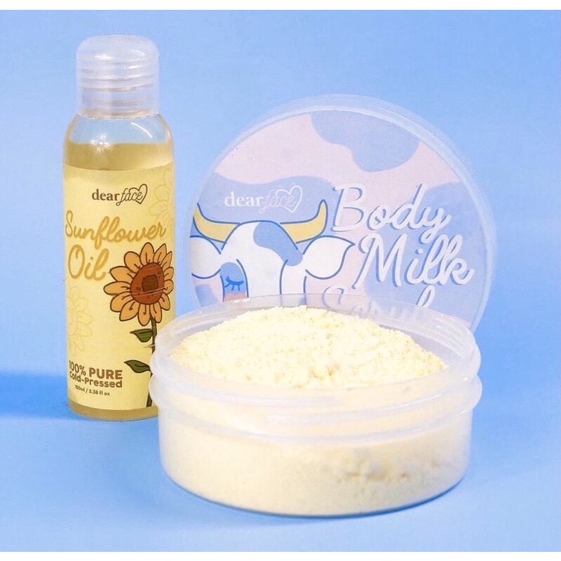 DEAR FACE BODY MILK SCRUB + SUNFLOWER OIL (BUNDLE) Shopee Philippines
