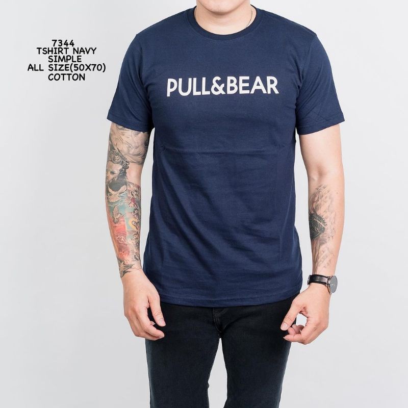 pull and bear blue shirt