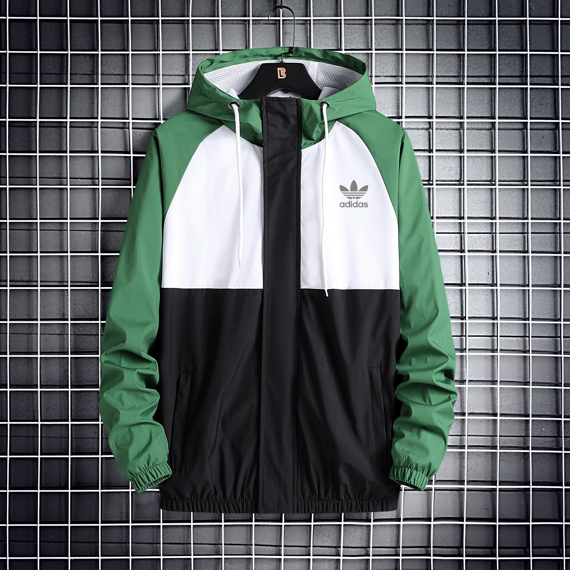 adidas windbreaker reflective jacket